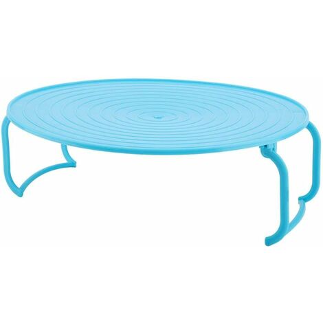 Tray Holder - Microwave Oven Tray Holder Multifunctional Plastic Microwave Oven Baking Tray Holder(Blue)