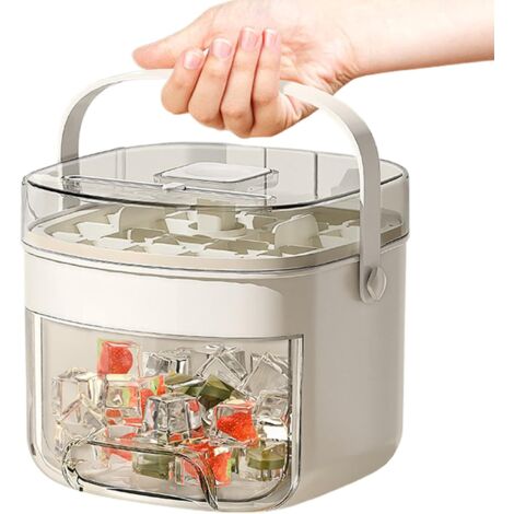 Trays Freezer Bin Set Easy Release Ice Molds with Lid and