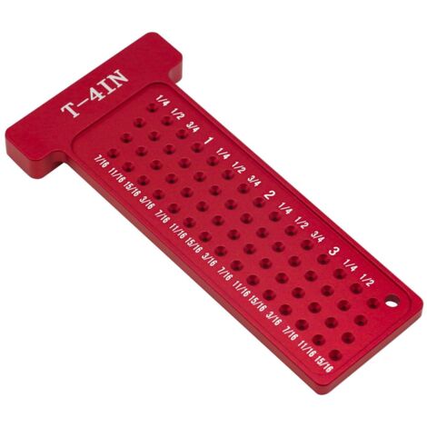 Trazador de carpintería tipo T para carpintería, posicionamiento de agujeros transversales, soportes para trazado, trazado de escuadras, regla multifunción tipo T