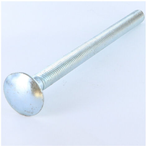 TRCC JAPY tête ronde collet carré M12X200 Filetage total Acier zingué-1 pièce