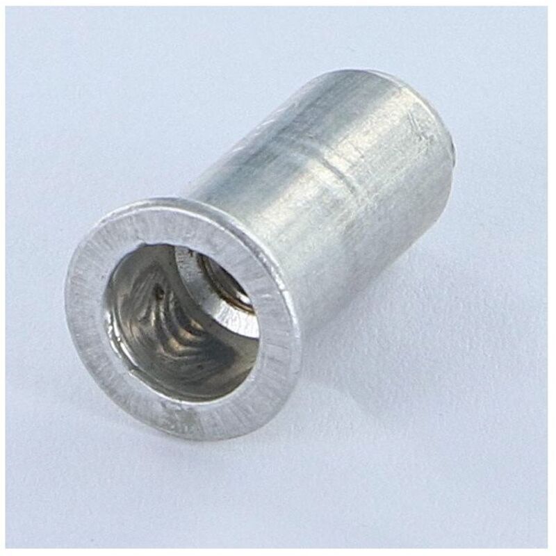 Vis Express - Ecrou a sertir Tête plate tp Borgne M6X20.5 alpb 25 Aluminium-30 pièces