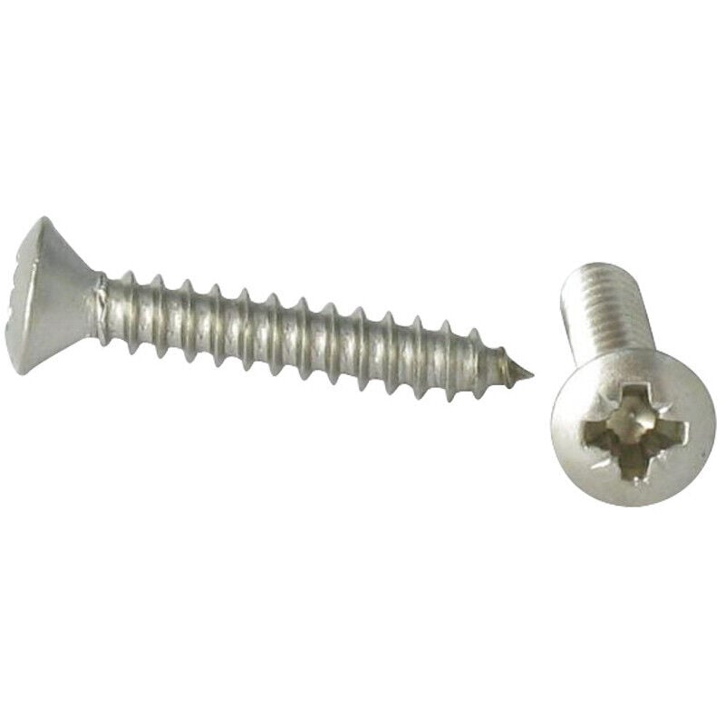 Vis Express - Vis tôle Inox A2 Tête fraisée bombée tfb Pozi 4.8X45-200 pièces