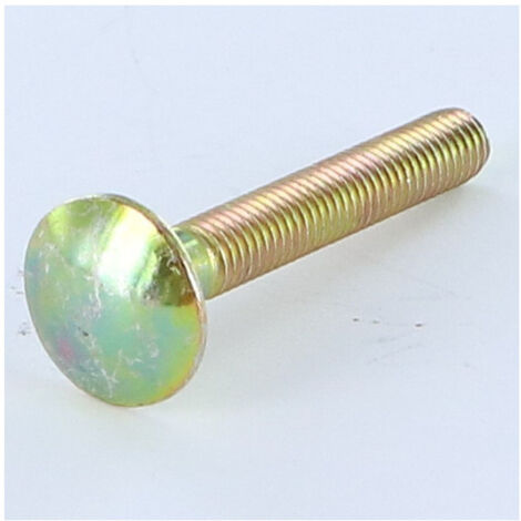 TRCC JAPY tête ronde collet carré M8X35 Filetage total Bichromaté-1 pièce