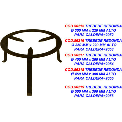 Trebede Redonda Caldera Ø30x22cm 2052