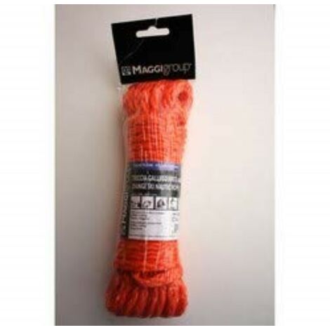 TRECCIA IN POLIPROPILENE ARANCIO 1,7MM X7,5MT MAGGI GROUP