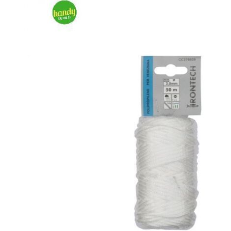 Treccia per veneziana Masidef in polipropilene Ø 3 mm 50 mt Bianca