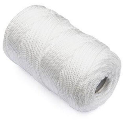 Treccia polipropilene bianco d 3 mm l mt 50 - masidef