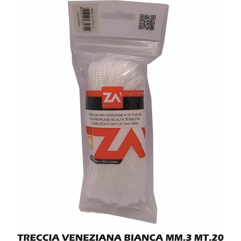 Image of Treccia veneziana bianca MM.3 MT.20