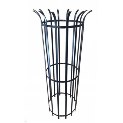 Tree Guard 450 - Garden Plant Support - Solid Steel - L61 x W61 x H147.3 cm - Bare Metal/Ready to Rust