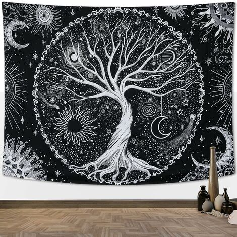 Tree of Life Wall Art Decor Metal Sculpture 11.8'' Family Tree Wall Hanging  Decor with 3 Birds for Bedroom Living Room Dorm