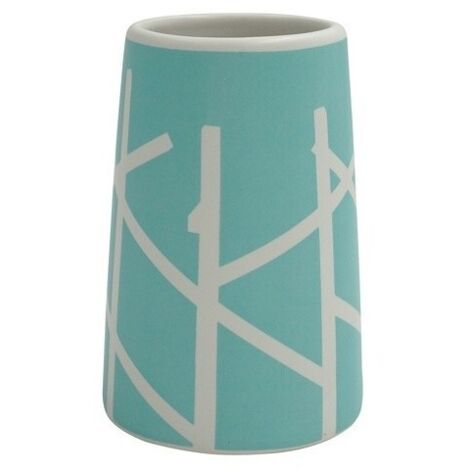 TREE Vaso de cerámica azul y blanco MSV