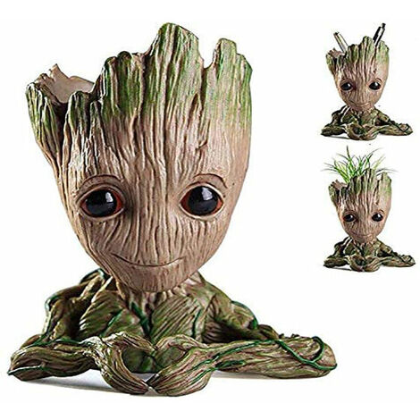 Treeman Baby Groot Blumentopf Sukkulenten Übertopf Süße Grüne Pflanzen Guardians of the Galaxy Blumentopf - Neu (Grün)
