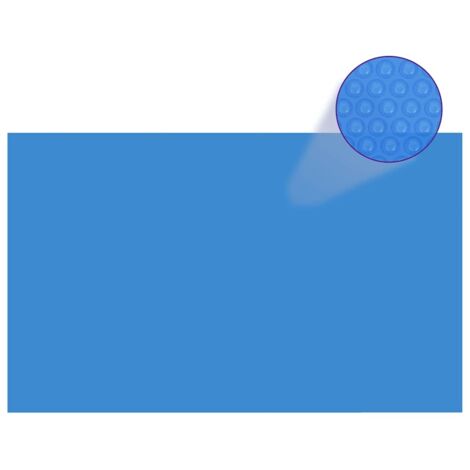 Pool-Abdeckung PE Blau Rechtecking 260x160cm