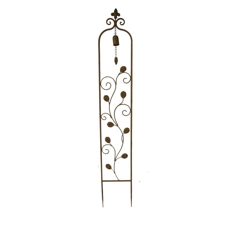 La Grande Prairie - Treillage jardin fer avec clochette 112x18 cm