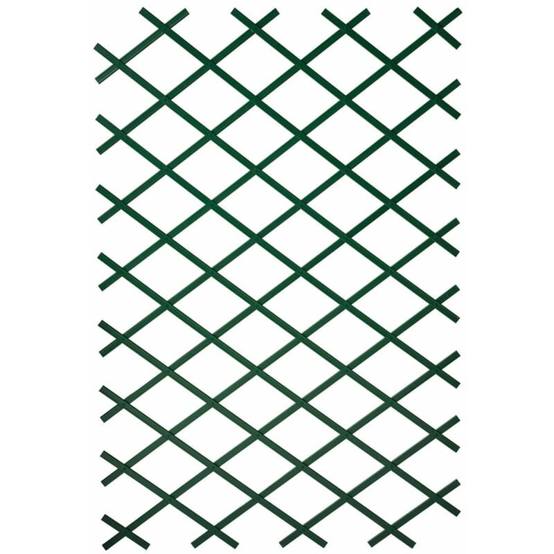 Outiror - Treillis extensible en plastique vert 50 x 150 cm