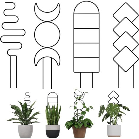 Treillis de jardin en métal, petit treillis pour plantes en pot