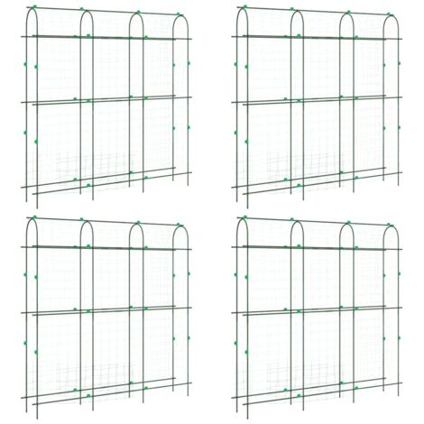 Treillis de jardin pour plantes grimpantes 4 pcs forme en U CFW637340
