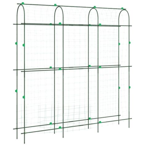 Treillis de jardin pour plantes grimpantes forme de U acier CFW524047