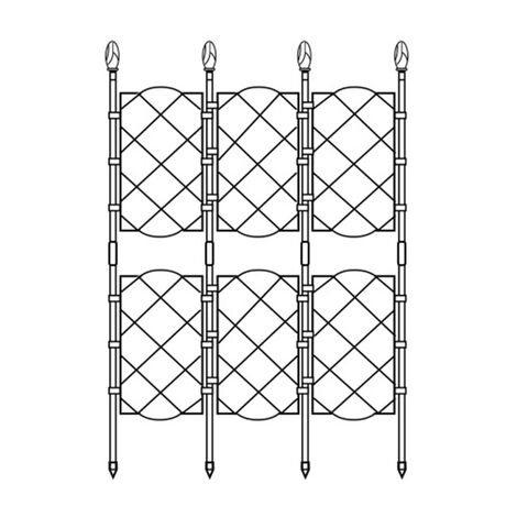 Treillis de jardin pour plantes grimpantes, panneaux de grille en fil métallique antirouille, pour vignes, légumes, fleurs de vigne, Patio,46.5 x 90cm