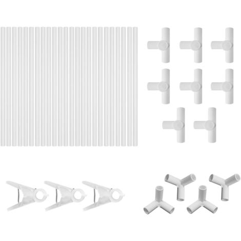 Treillis de jardin, support pour plantes grimpantes, treillis en plastique