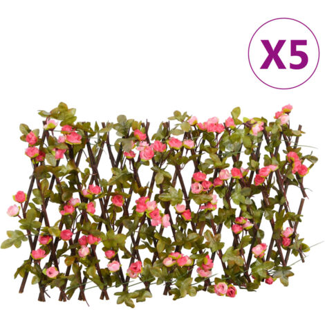 Treillis de lierre artificiel extensible 5 pcs 180x30