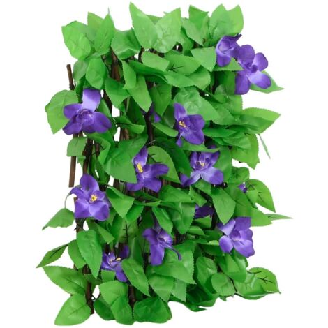 Treillis de lierre artificiel extensible 5 pcs vert 180x20 cm