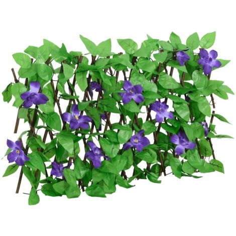 Treillis de lierre artificiel extensible vert 180x30