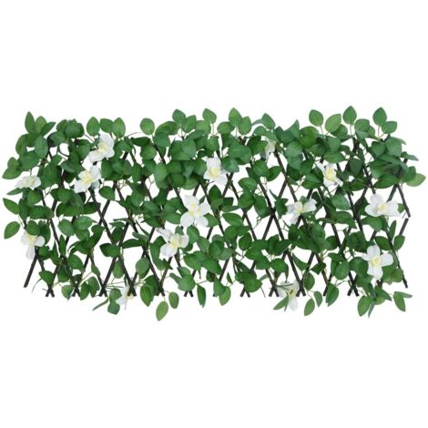 Treillis de lierre artificiel extensible vert 180x30 cm CFW151708