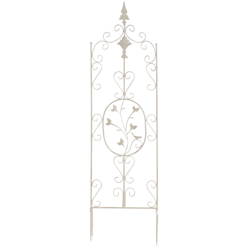 Support pour les plantes d'escalade design chic et métal élégant dans différentes couleurs colore : Crème antique