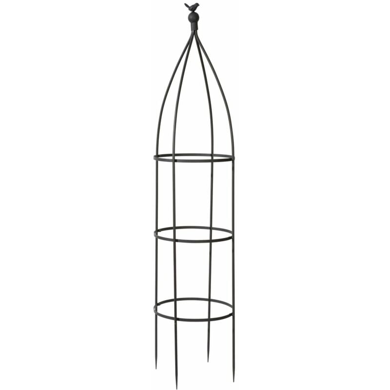 Nortene - Treillis en métal galbé Birdy Obelisk 0,35 x 1,50 m