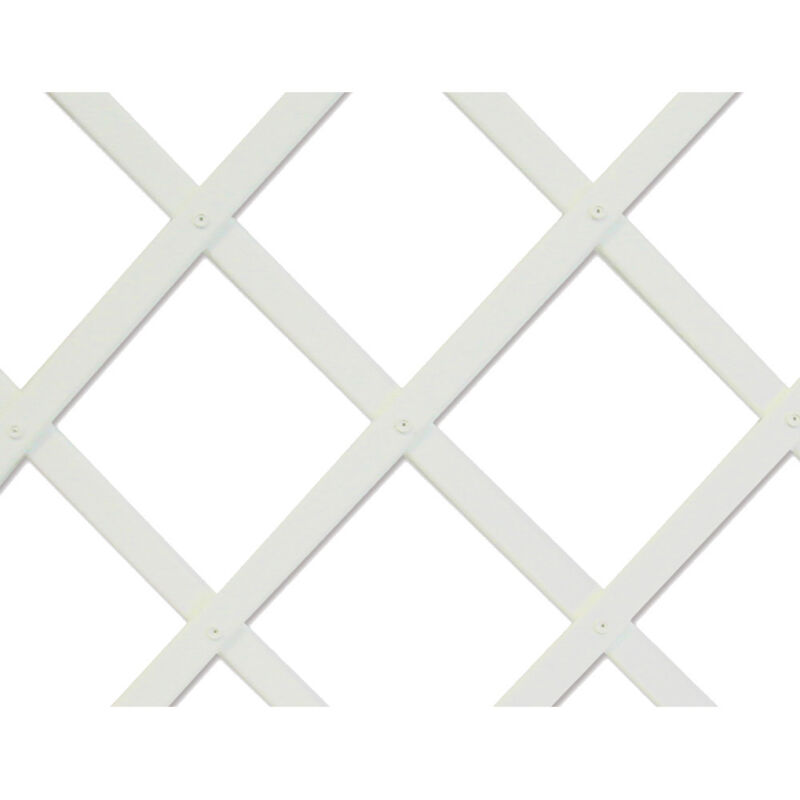 Treillis extensible en PVC 1 x 2 m blanc TREILLIFLEX 170106