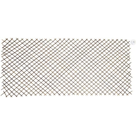 Catral – Treillis extensible en osier naturel 0,5 x 1,5 m – Design moderne pour embellir jardins et terrasses – Facile à installer et entretenir