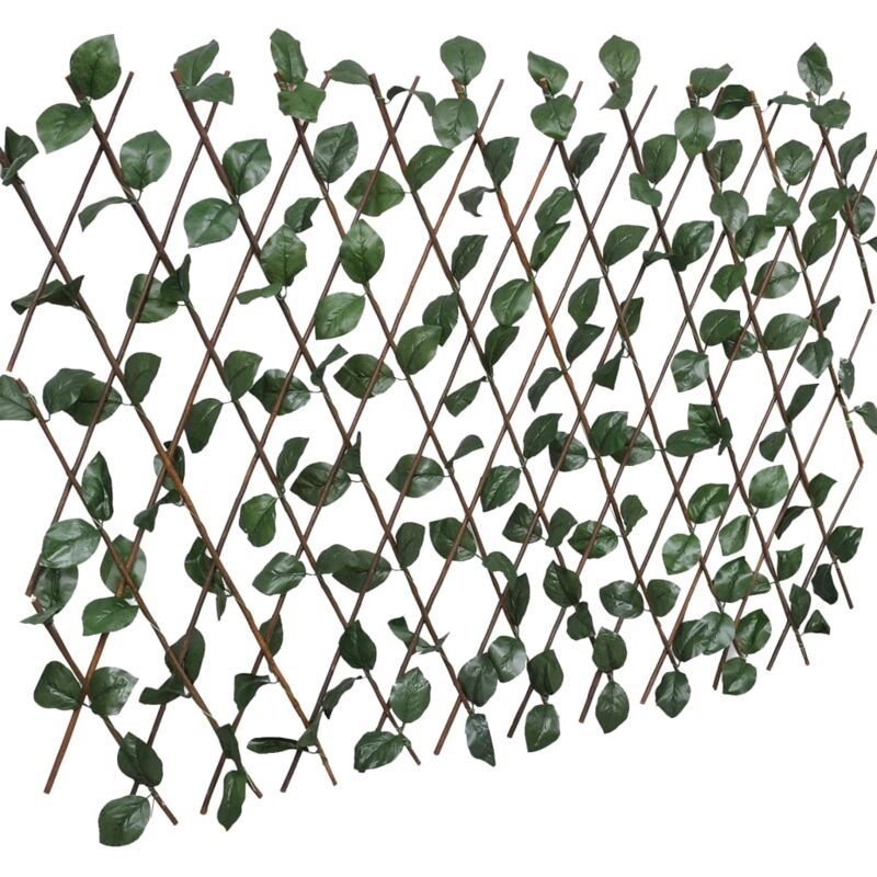 vidaXL Clôtures à treillis de saule 5pcs feuille artificielle 180x30cm