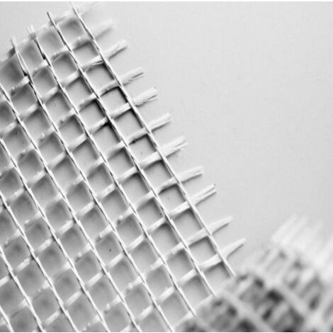 Treillis fibre de verre 5/5 50 m – Renforcement revêtements fissurés – Pour chantiers humides et terrains accidentés – Decotric
