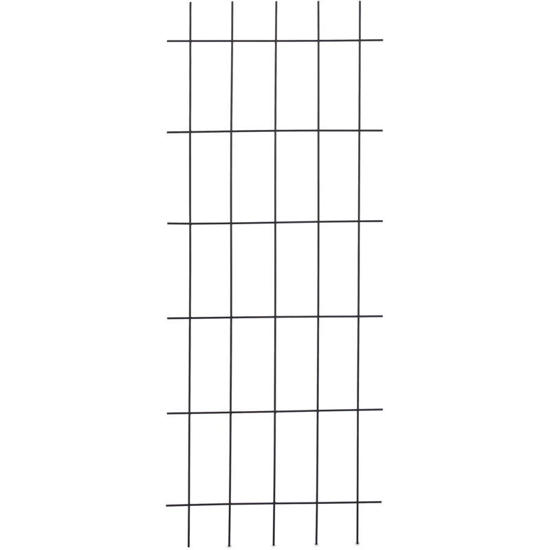 Relaxdays - Tuteur à tomates, non fixe, métal, à planter, h x l : 150 x 60 cm, pour trésors verts du jardin, noir