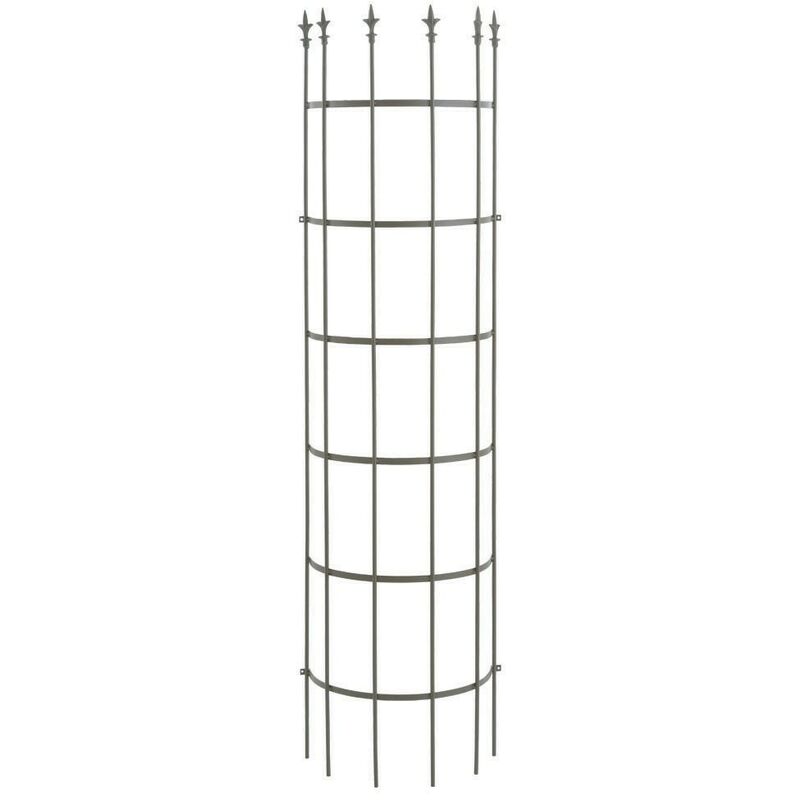 Treillis metal demi-colonne Royal Trellis - Rouille - 0,48 x 0,24 x H1,80m - Nortene