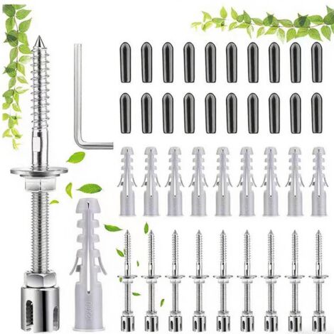 Treillis métallique pour plantes grimpantes support mural acier inoxydable kit jardinage tomates concombres légumes