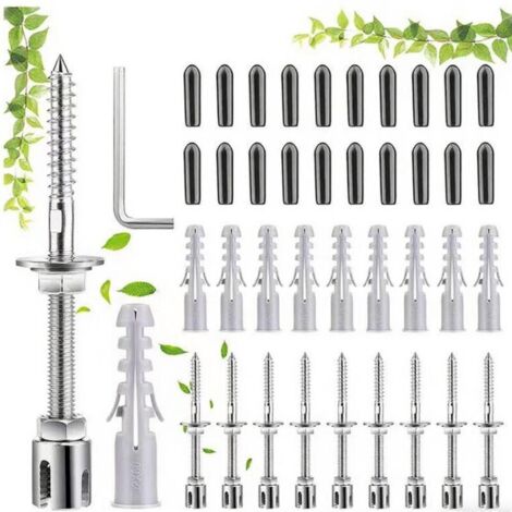 Treillis métallique pour plantes grimpantes support mural acier inoxydable kit jardinage tomates concombres légumes