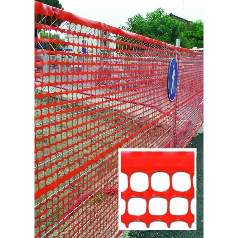 Blinky - Treillis pour Chantiers Orange Rot.50 m 150G/Mq H.Cm. 180