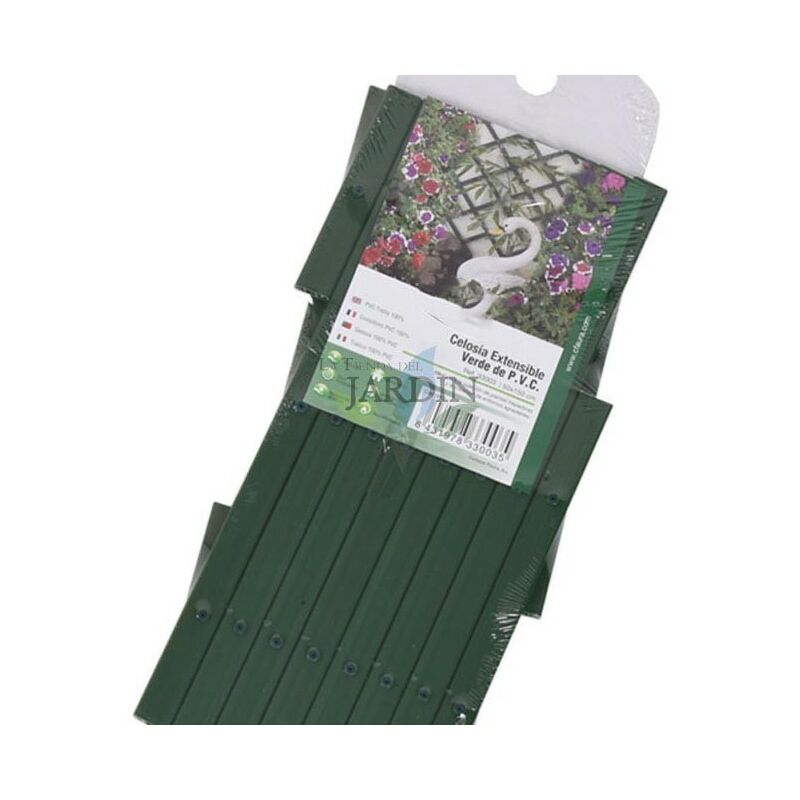 Suinga - Treillis en pvc vert de 100 x 300 cm, pour les plantes grimpantes. Utile pour les jardins, les clôtures, la décoration