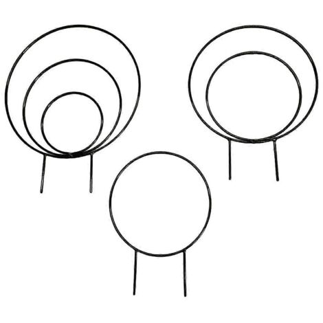 Treillis ronds d'intérieur pour plantes grimpantes, structures métalliques, A