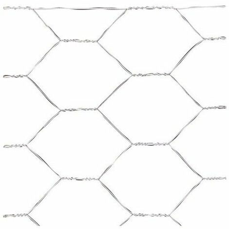 Grillage hexagonal acier galvanisé maille 25x25mm 0.5x3m - IDEAL GARDEN -  Mr.Bricolage