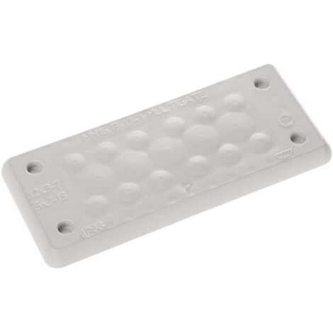 Trelleborg MH-16 F 17-1 LIGHT GREY UL94 V-0 IP65  TPE  Screw Plaque traversante TPE gris 1 pc(s)