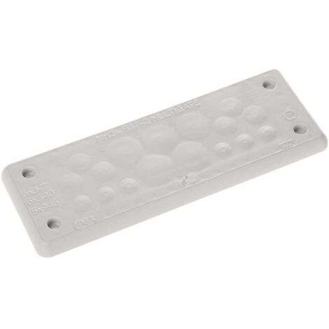 Trelleborg MH-24 F 17-2 LIGHT GREY UL94 V-0 IP65  TPE  Screw Plaque traversante TPE gris 1 pc(s)