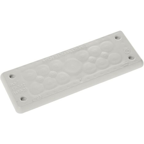 Trelleborg MH-24 F 17-3 LIGHT GREY UL94 V-0 IP65  TPE  Screw Plaque traversante TPE gris 1 pc(s) X245442