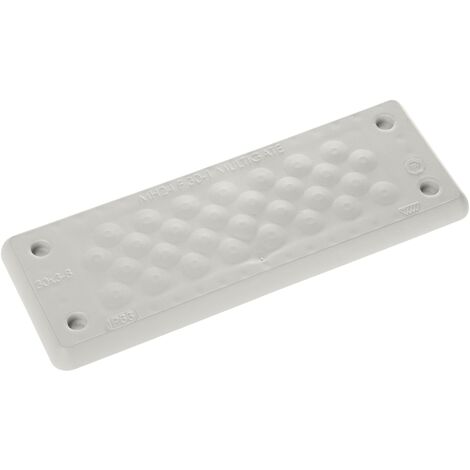 Trelleborg MH-24 F 30-1 LIGHT GREY UL94 V-0 IP65  TPE  Screw Plaque traversante TPE gris 1 pc(s) X245482