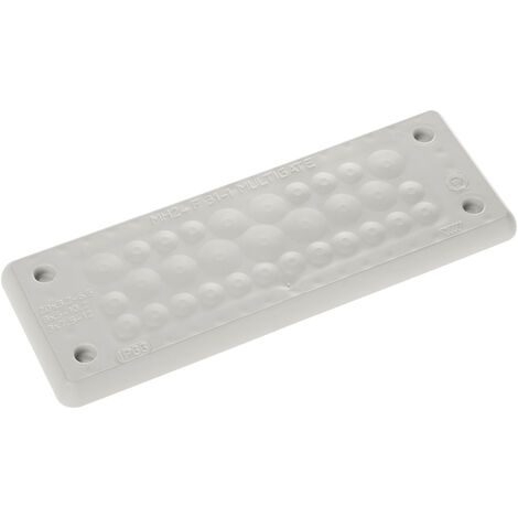 Trelleborg MH-24 F 31-1 LIGHT GREY UL94 V-0 IP65  TPE  Screw Durchführungsplatte     TPE Grau 1 St