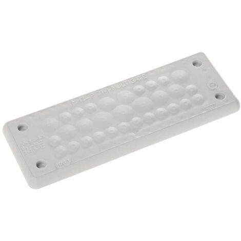 Trelleborg MH-24 F 31-1 LIGHT GREY UL94 V-0 IP65  TPE  Screw Plaque traversante TPE gris 1 pc(s)