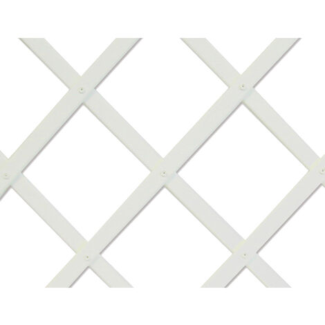 Trelliflex sia de plastico 0,5x1,5m color blanco perfil de listones 22x6mm | Nortene