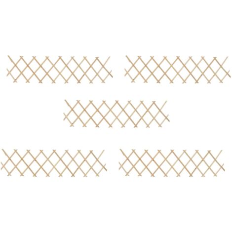Trellis Fences 5 pcs Firwood 180x30 cm vidaXL